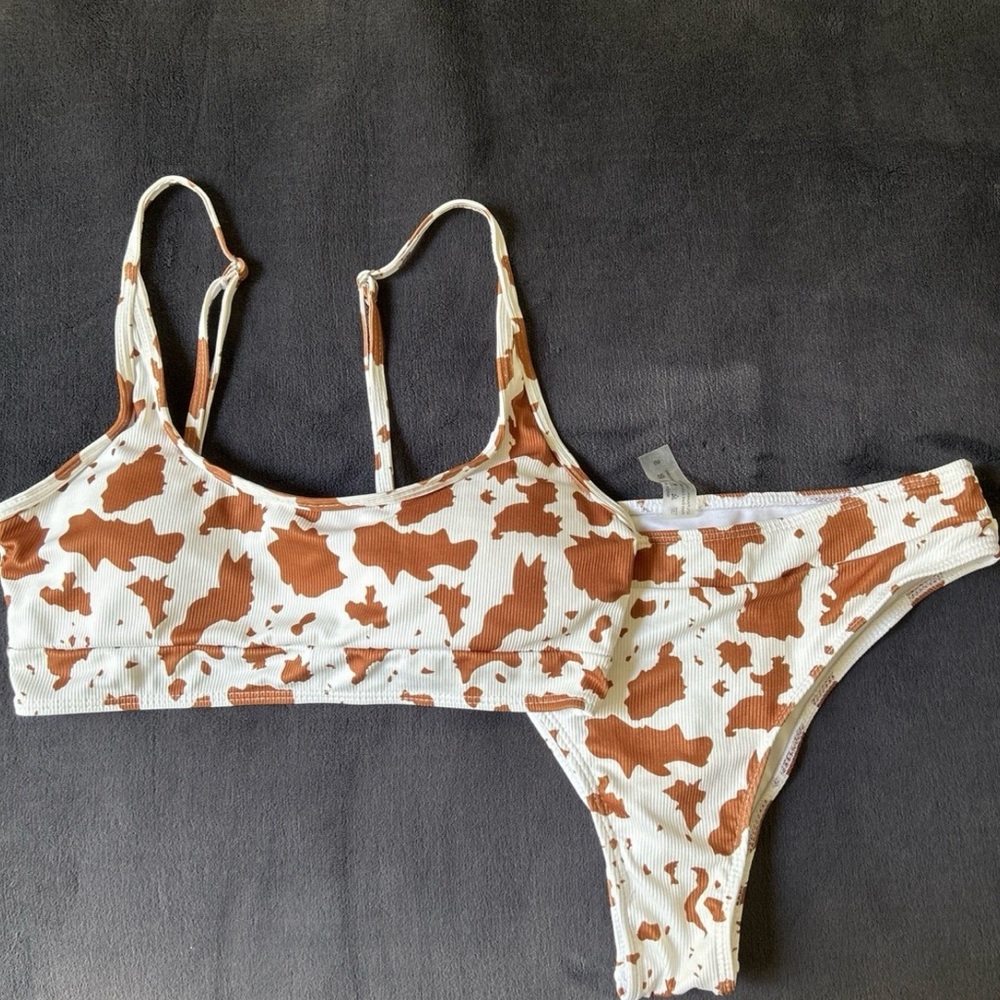 SHEIN Cow Print Bikini